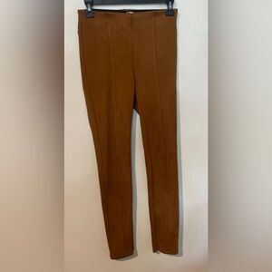 Anthropologie Chestnut Faux Suede Stretch Leggings for Versatile Style Womens 26